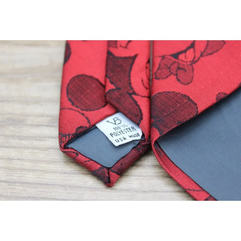 Balancine The Tie Works‎ vintage Mickey Mouse Disney red tie